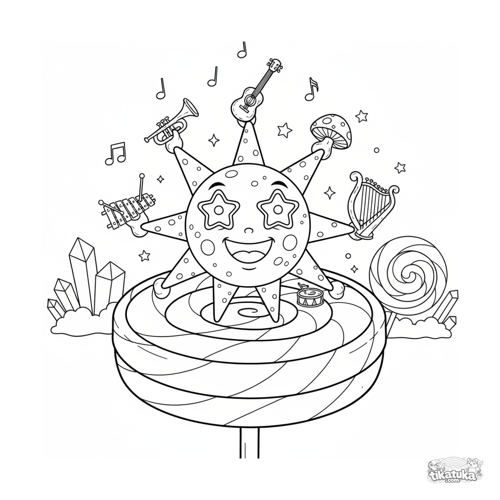 Star Microbe Musician on Lollipop Stage