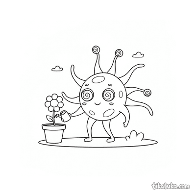 Star-Shaped Microbe Gardener