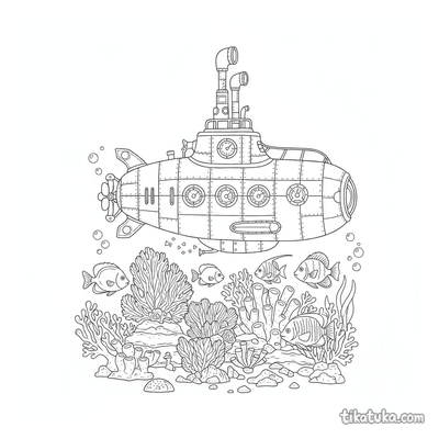 Steam-Powered Submarine at Reef