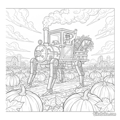 Steam-Powered Walker Tractor
