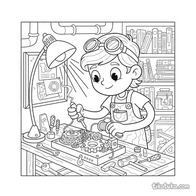 Steampunk Inventor Soldering