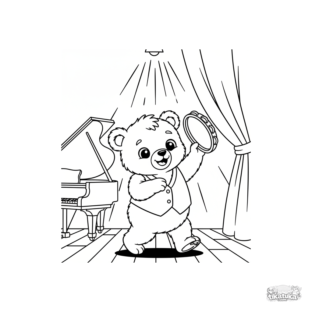 Bear Cub Dancing on Stage
