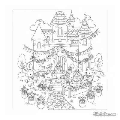 Castle Courtyard Garden Party