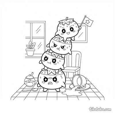 Stacked Mochi Tower