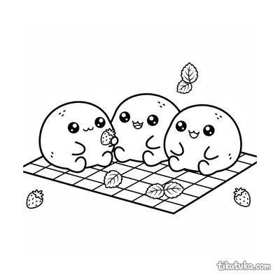 Strawberry Mochi Picnic