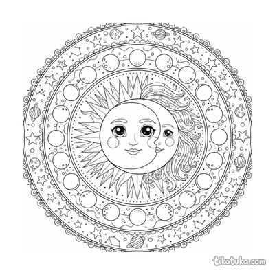 Sun and Moon Celestial Mandala
