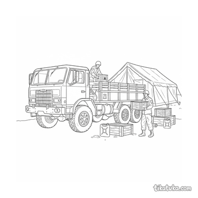 Supply Unloading Truck