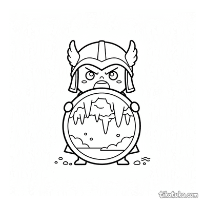 Tiny Hero with Mirror Shield