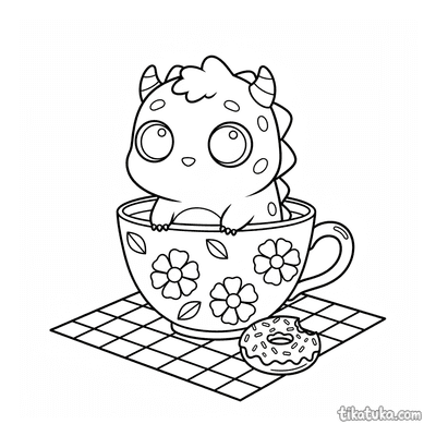 Tiny Spiky Monster in a Teacup
