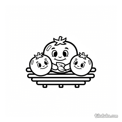 Tomato Family Grilling Together