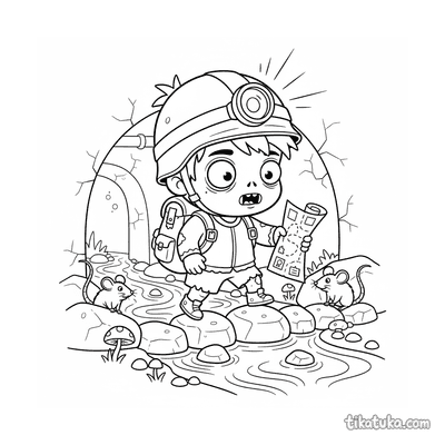 Tiny Zombie Explorer in the Sewer