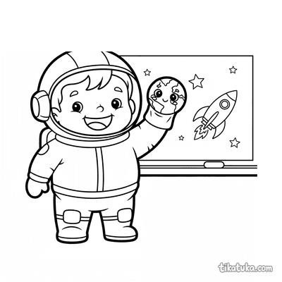 Toddler Astronaut Puppeteer