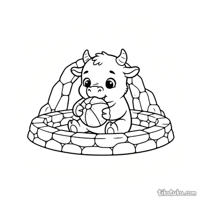 Minotaur Cub in the Stone Maze