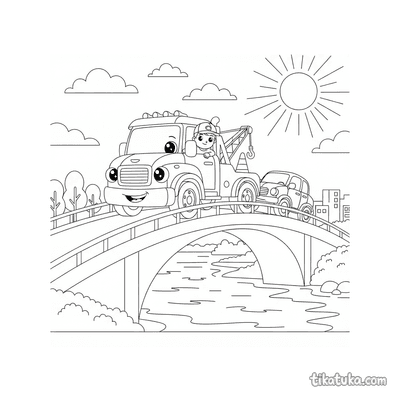 Tow Truck on the Bridge
