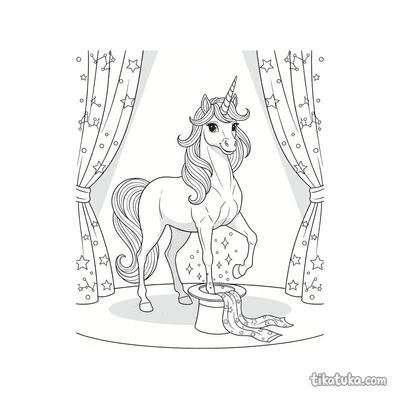 Unicorn Magician on Stage
