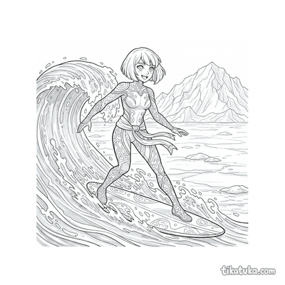 Water Hero Surfing Frozen Lake