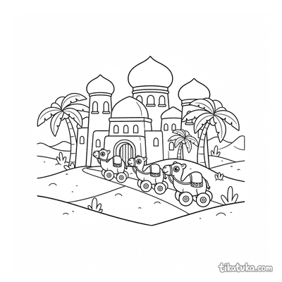 Desert Palace with Towers