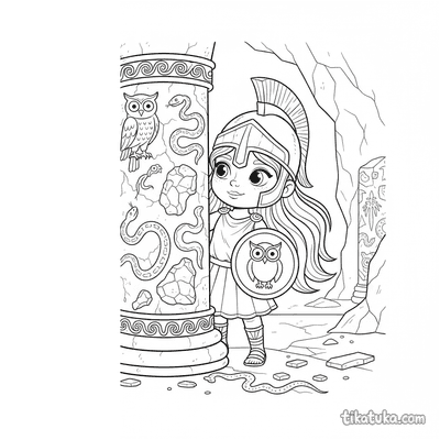 Young Athena in the Gorgon's Lair