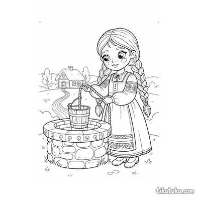 Girl at the Living Water Well