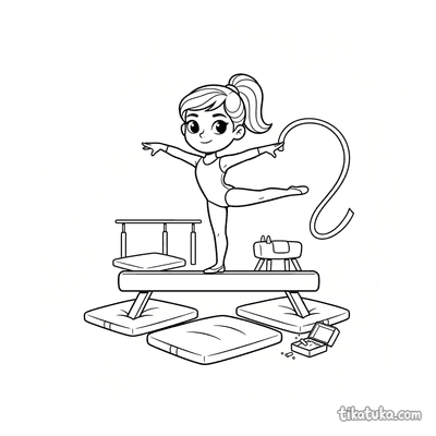 Gymnast on the Balance Beam