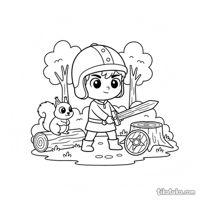 Young Knight in Training
