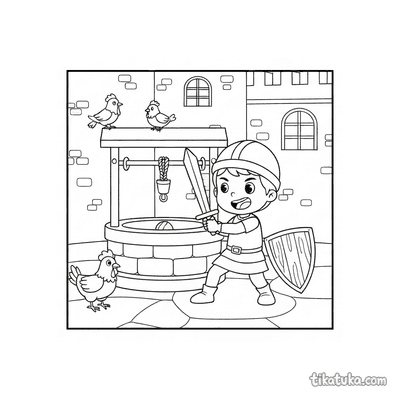 Young Knight at the Well