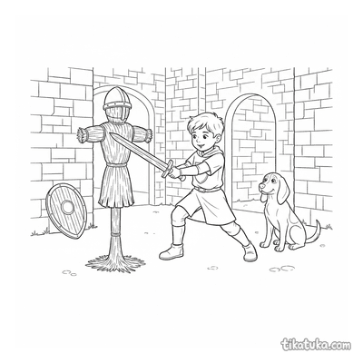 Young Knight in Training