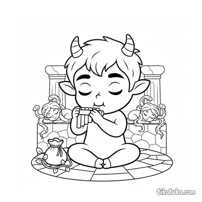 Young Satyr Playing Flute