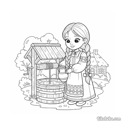 Young Girl at the Living Water Well