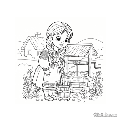 Girl at the Living Water Well