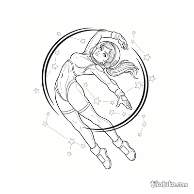 Zero-G Gymnast Performing