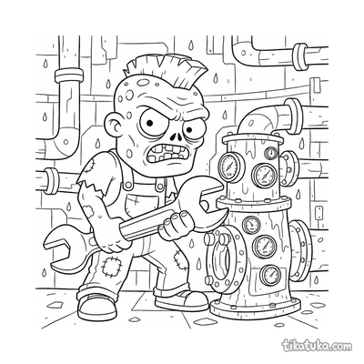 Zombie Mechanic at Pump