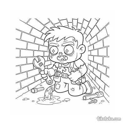 Zombie Plumber in the Sewer