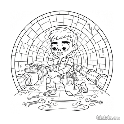 Zombie Plumber in Sewer Collector